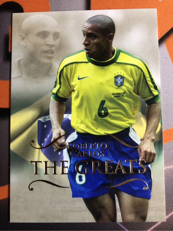 Roberto Carlos THE GREATS 2011 Futera Soccer trading card
