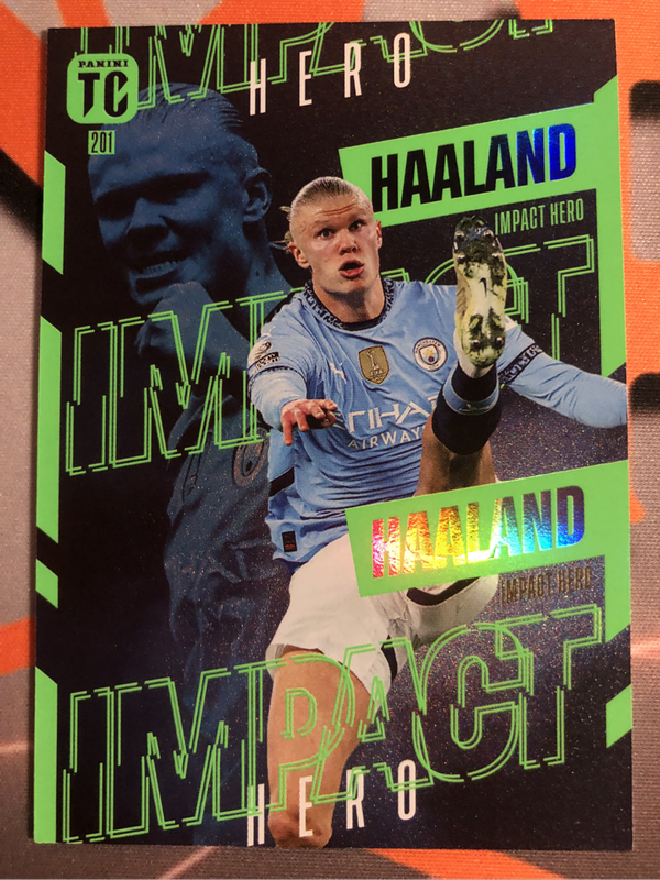 Erling Haaland Impact Hero Top Class Soccer trading card