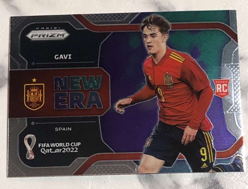 Gavi NEW ERA Rookie World Cup Prizm 2022 Soccer trading card