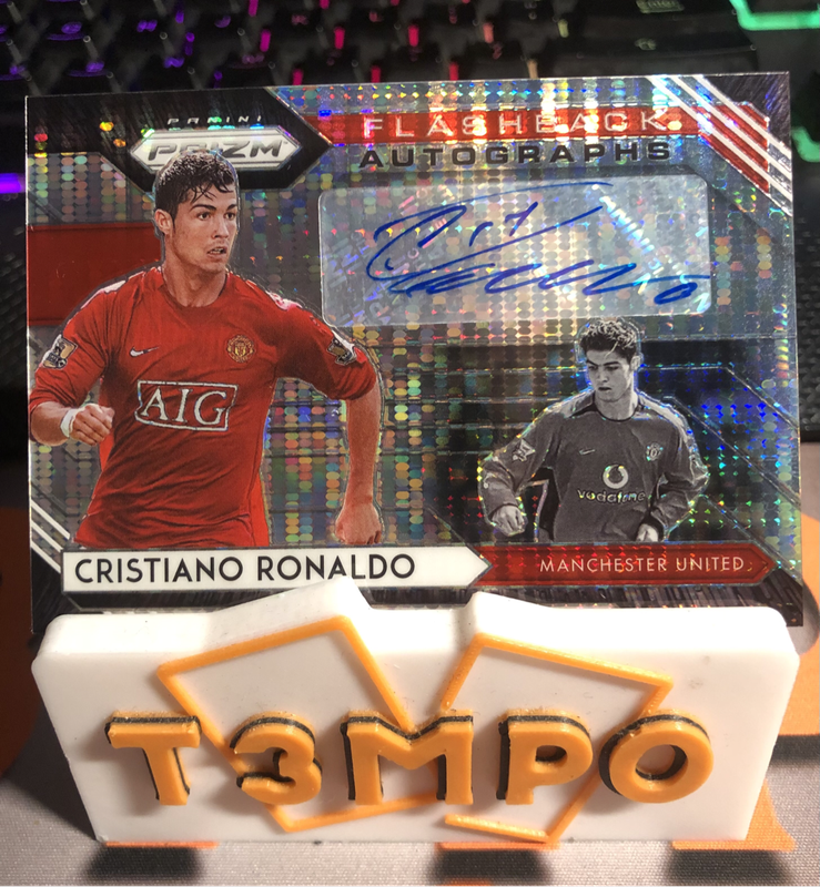 Cristiano Ronaldo AUTOGRAPH Ultra RARE Breakaway Variant CR7 Prizm 2020 Soccer trading card