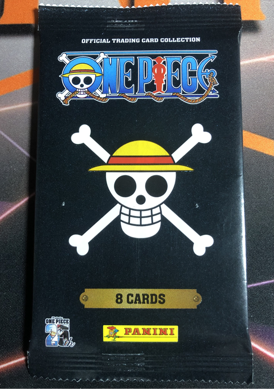 One Piece Panini 25th Anniversary SEALED pack of 8 SPECIAL One Piece trading cards