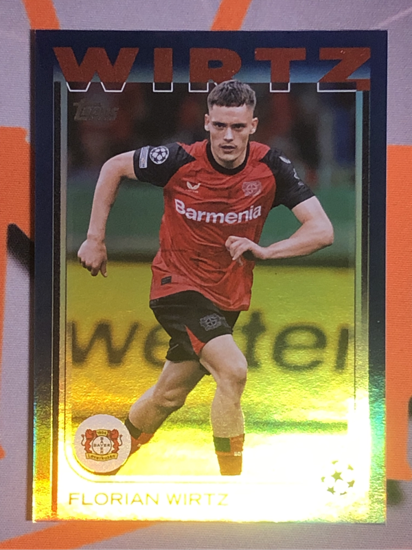 Florian Wirtz NUMBERED out of 275 Topps 2025 NEW soccer trading card