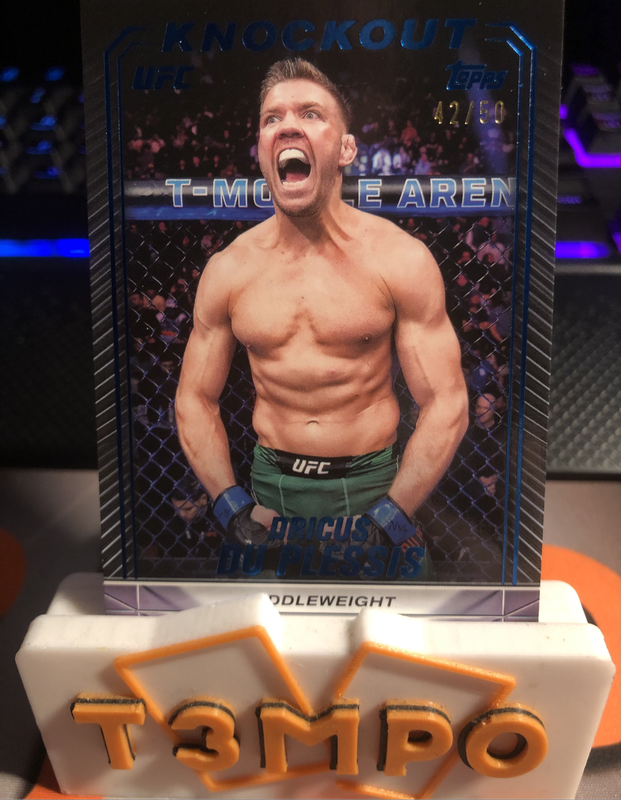 Dricus Du Plesis Numbered out of 50 Rare KNOCKOUT Topps 2024 UFC trading card