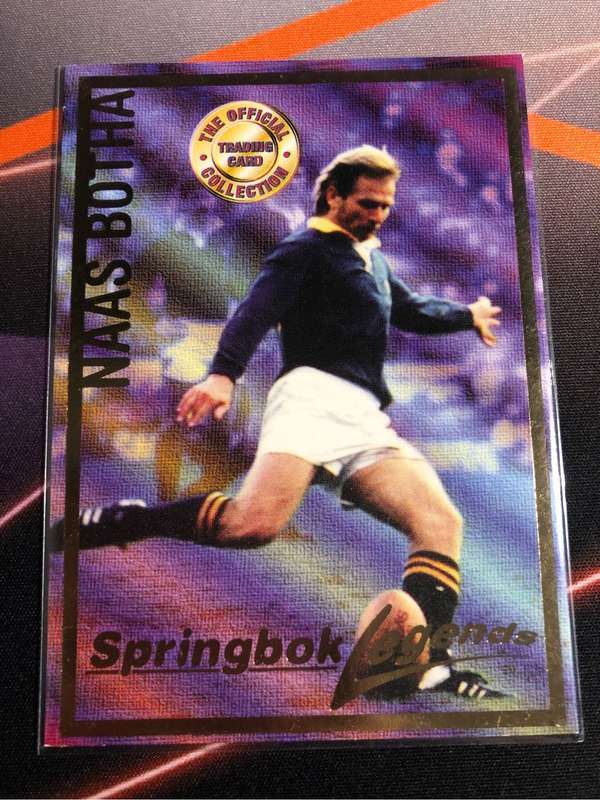 Hans Botha Springbok Legends 1997 Rugby trading card