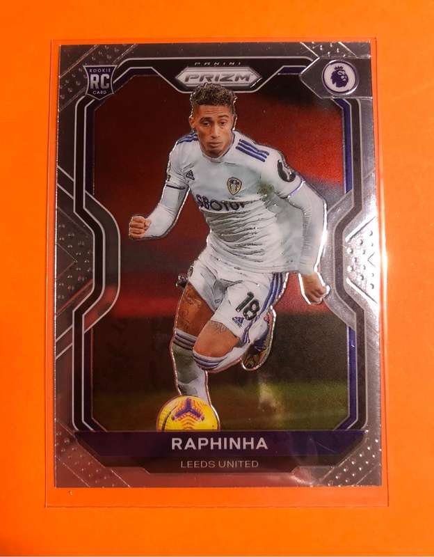 Raphina ROOKIE Prizm EPL 2020 LEEDS soccer trading card