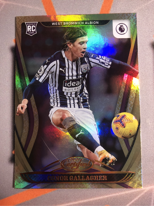 Conor Gallagher GOLD Certified Refractor 2020 Soccer trading card 