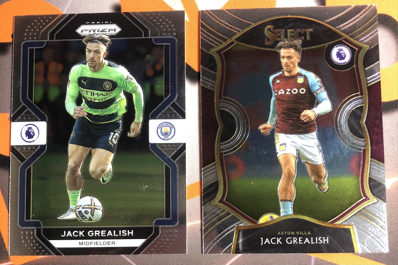 Jack Grealish RARE Bundle of 2 Soccer trading cards
