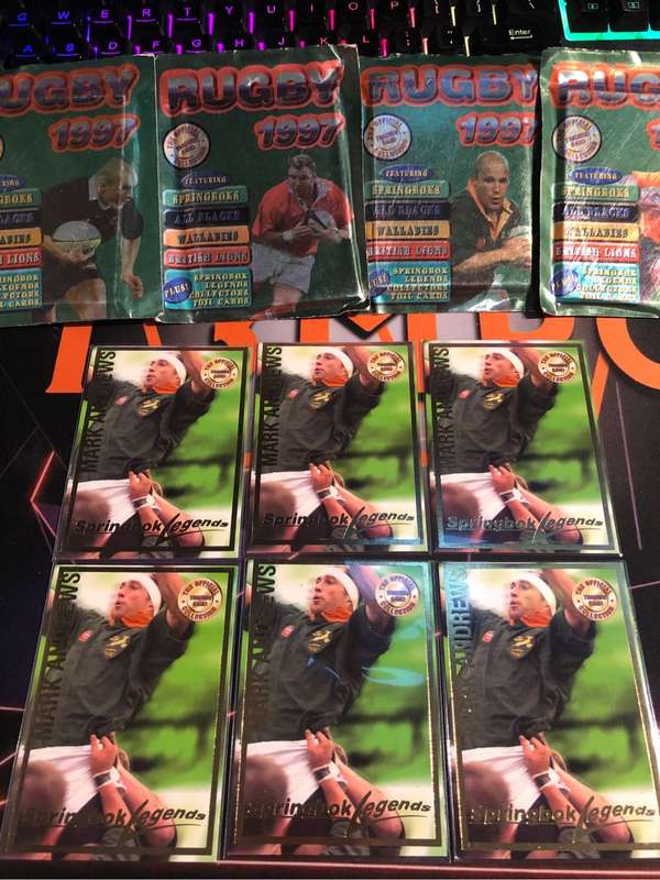 Mark Andrews Springbok Legends 1997 Rugby trading card