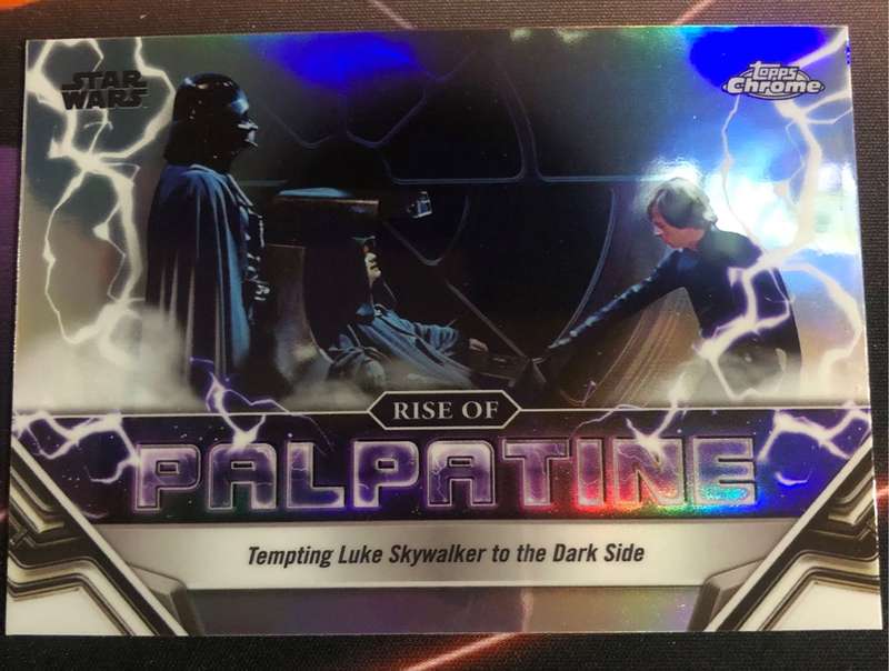 Rise of Palpatine Tempting Luke Skywalker Topps Chrome REFRACTOR Star Wars trading card
