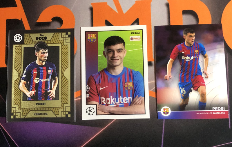 Pedri RARE Bundle of 3 soccer trading cards