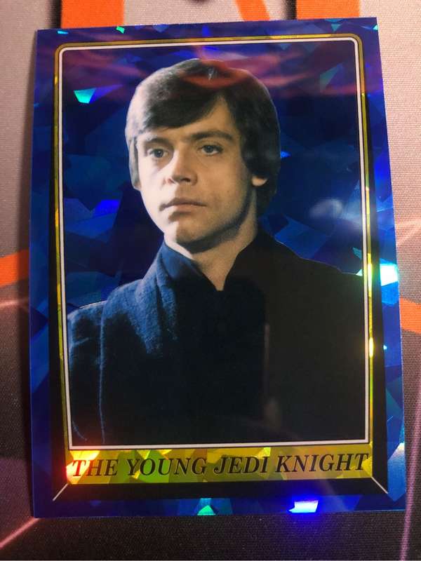 Luke Skywalker BUNDLE Blue SAPHIRE Topps Star Wars trading card