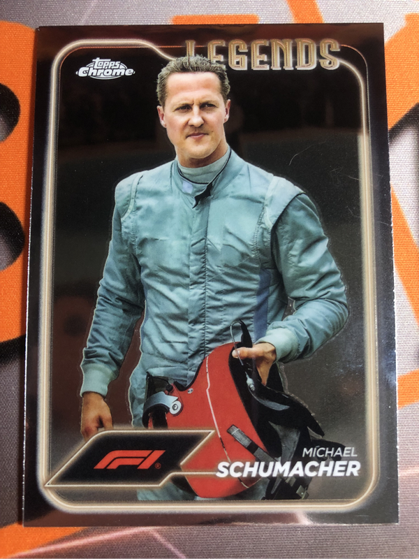 Michael Schumacher RARE Formula One 2024 F1 Topps Chrome trading card
