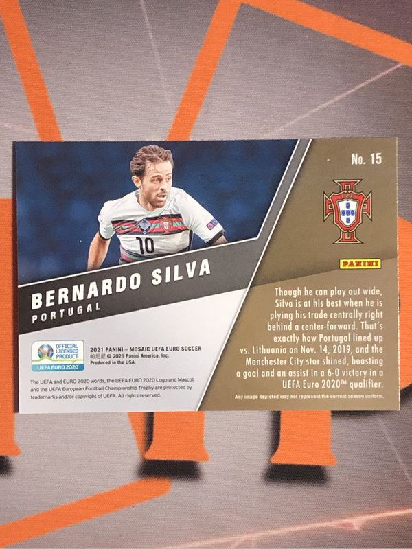 Bernado Silva 2020 MONTAGE Mosaic Euros 2020 soccer trading card