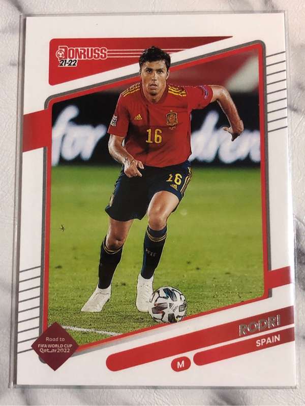 Rodri Donruss Road to Qatar 2021 Soccer trading card