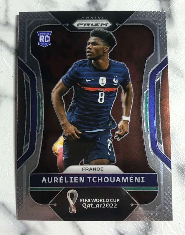 Tchouameni ROOKIE 2022 Prizm World Cup soccer trading card
