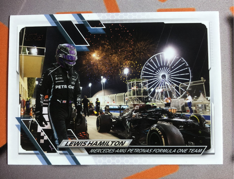Lewis Hamilton RARE Formula One 2021 F1 Topps Chrome trading card