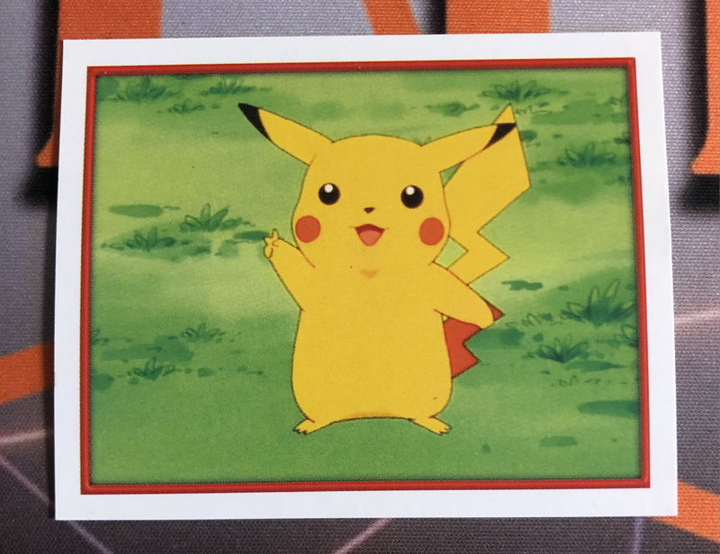 Pikachu RARE Pokemon Topps Merlin 2000 sticker  Near mint unstuck condition