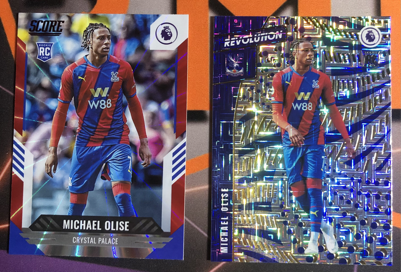 Michael Olise SUPER rare Discounted Rookie BUNDLE of 2 soccer trading cards