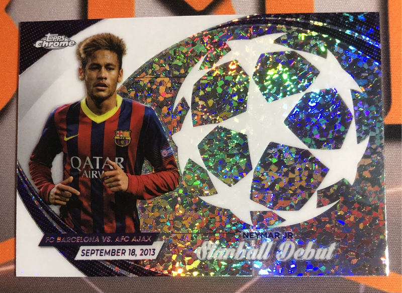 Neymar Jnr Topps Chrome STARBALL Debut 2024 Soccer trading card