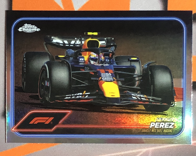 Sergio Perez REFRACTOR Formula One 2024 F1 Trading card 