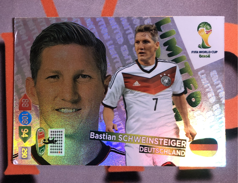 Bastian Schweinsteiger LIMITED Edition Top Master  2014 XL Adrenalyne RARE soccer trading card