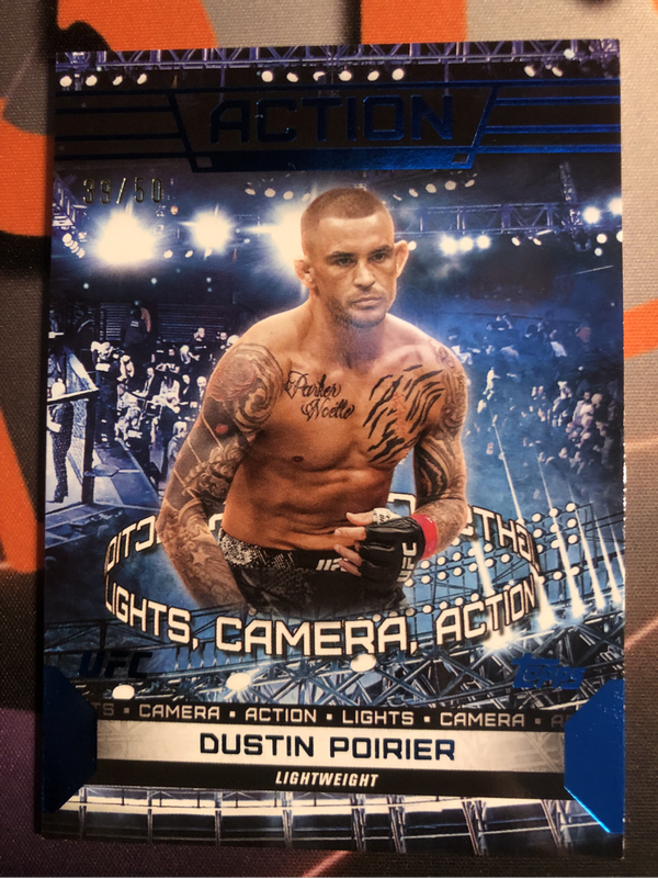 Dustin Poirier Numbered out of 50 Topps KNOCKOUT 2024 UFC Trading card