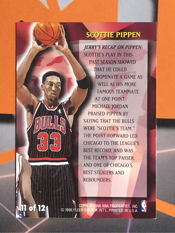 Scottie Pippen FLEER 1996 NBA Basketball trading card