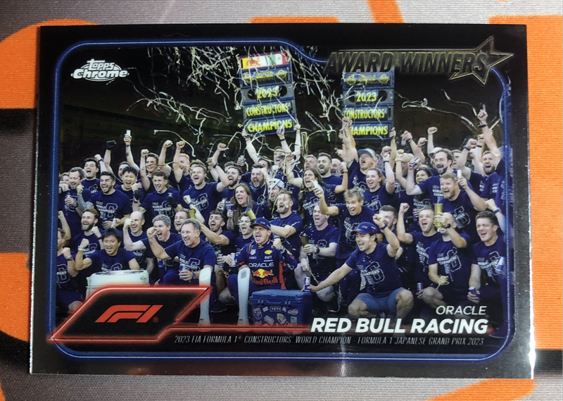 Max Verstappen RARE Red Bull team WINNING Formula One 2024 F1 trading card