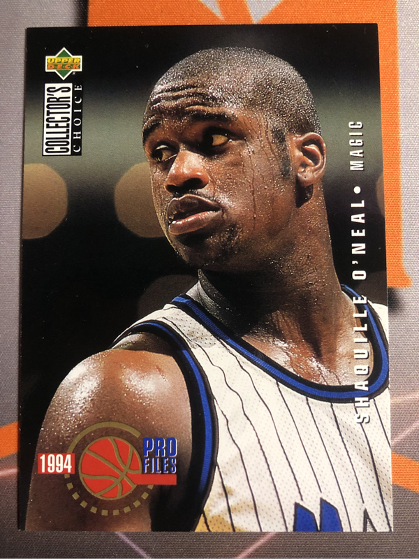 Shaquille Oneal Upper Deck 1994 NBA basketball trading card