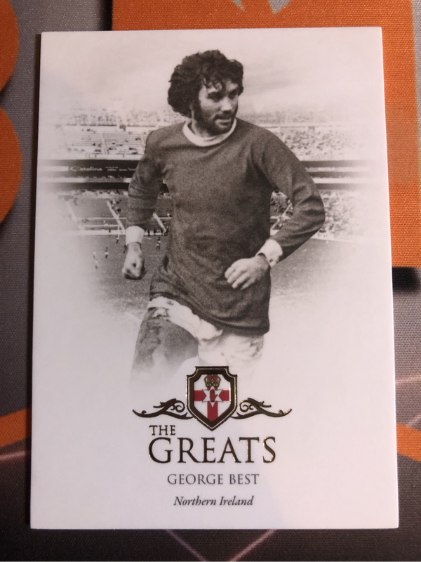 George Best THE GREATS 2023 FUTERA High End Soccer trading card
