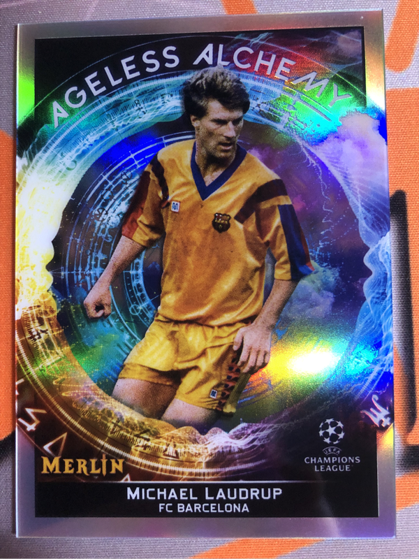 Michael Laudrup REFRACTOR AGELESS Alchemy Topps Merlin Soccer trading card