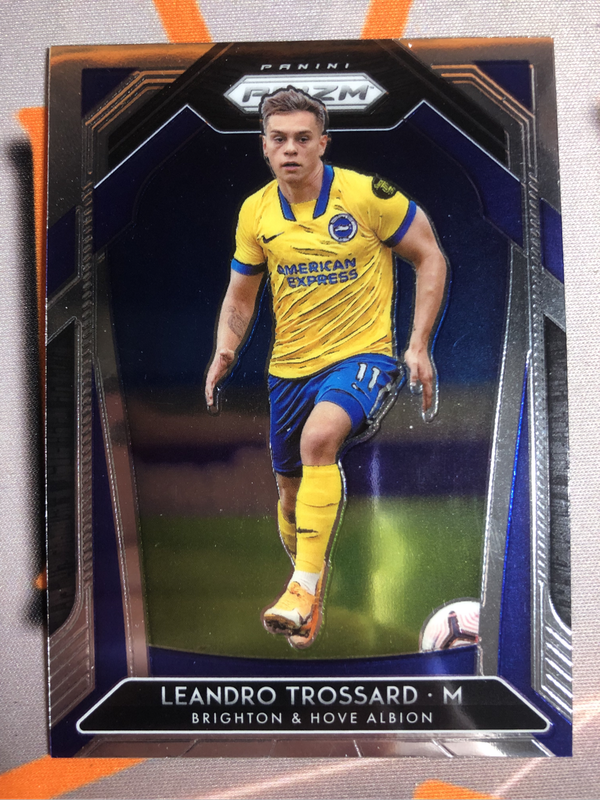 Leandro Trossard RARE 2020 prizm soccer trading card