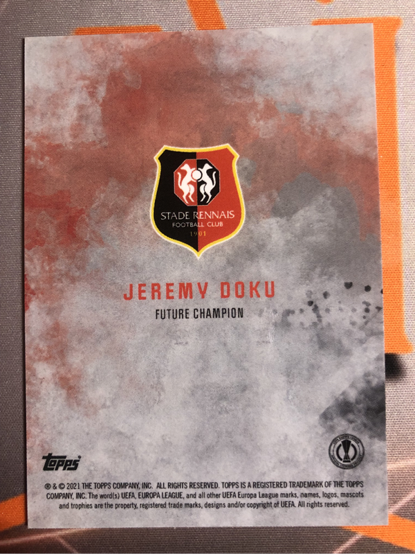 Doku Topps 2022 soccer trading card