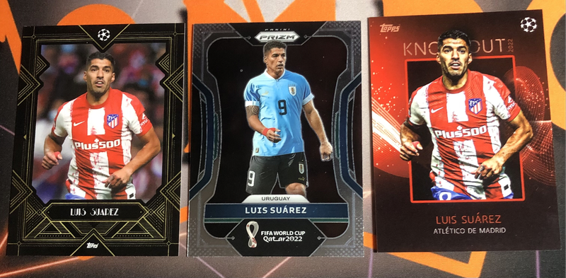 Luis Suarez RARE Bundle of 3 soccer trading cards