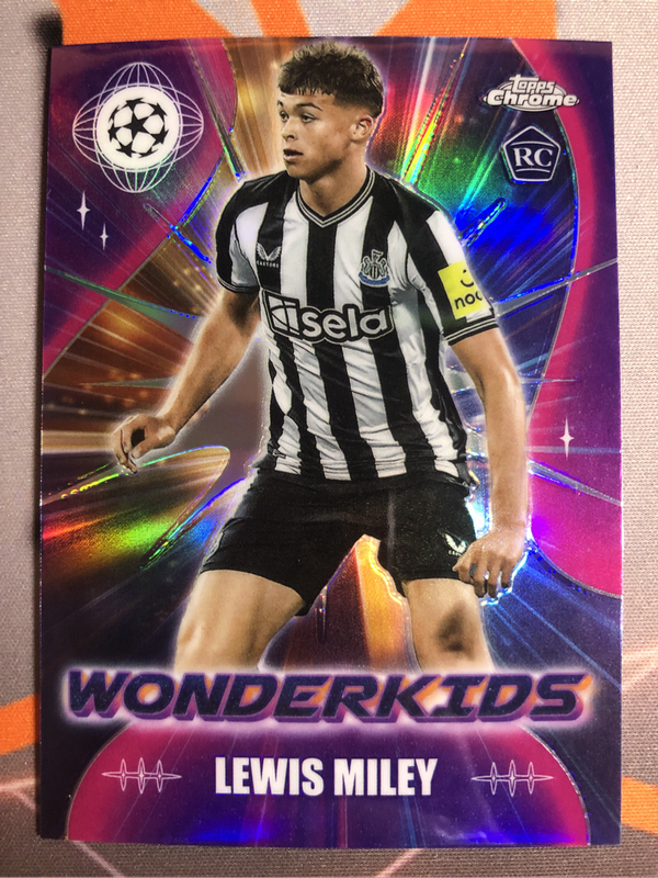Lewis miley ROOKIE Refractor WONDERKIDS Topps Chrome Soccer trading card