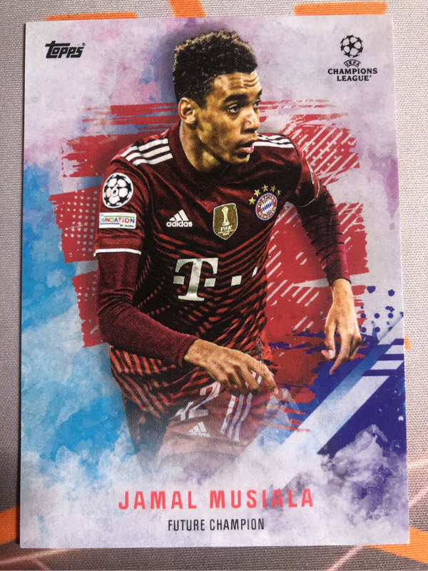 Jamal Musiala Topps 2022 soccer trading card