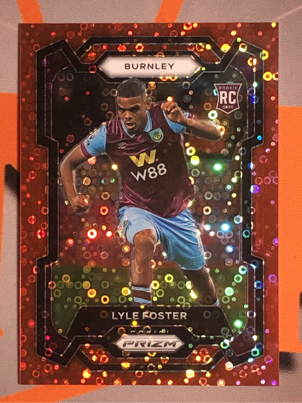 Lyle Foster NUMBERED out of 49 ROOKIE Speckle Prizm 2023 soccer trading card