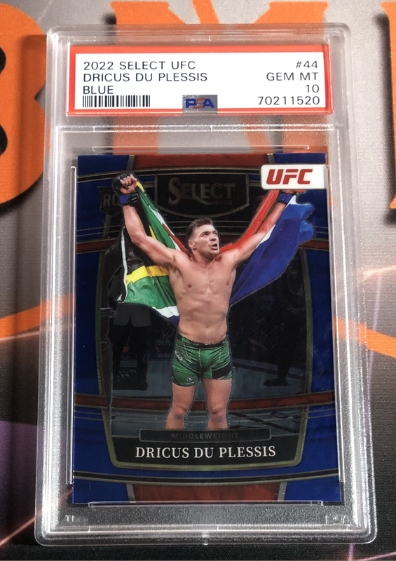 Decius Du Plessis ROOKIE PSA 10 Blue UFC Select 2022 trading card