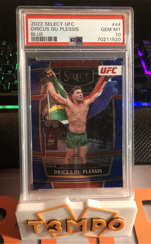 Decius Du Plessis ROOKIE PSA 10 Blue UFC Select 2022 trading card