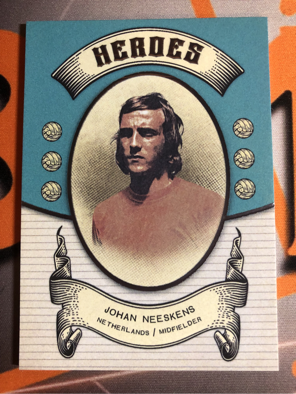 Johan Neeskens NUMBERED out of 250 HEROES FUTERA High End Soccer trading card 