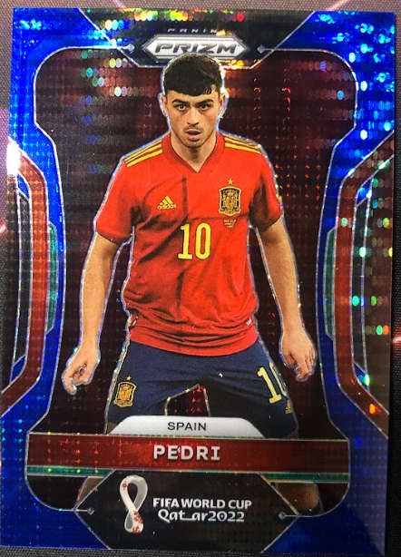 Pedri 2022 Prizm FIFA WORLD CUP QATAR - OUT OF 49 (ONLY 49 IN THE WORLD!) SOCCER TRADING CARD