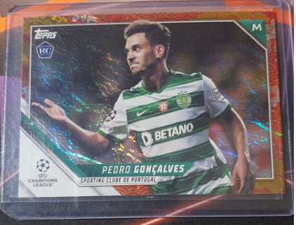 ROOKIE Pedro Gonçalves NUMBERED out of 125 | Topps UEFA Champions League 2022 SOCCER TRADING CARD