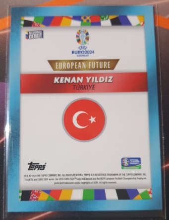 ROOKIE Kenan Yildiz European Future National Debut out of 49 (ONLY 49 IN THE WORLD)