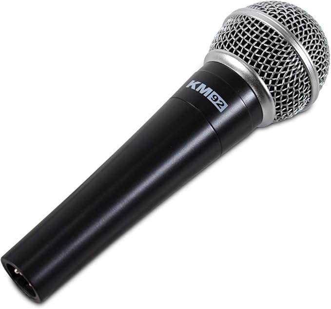 Studiomaster KM92 Wired Balanced Cardoid Vocal DJ Microphone. Check out YOUTUBE VIDEO