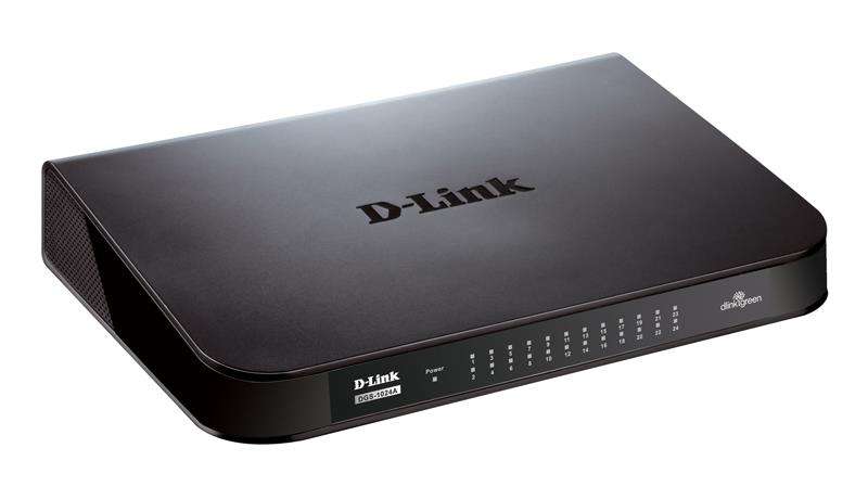 D-Link DGS-1024A Unmanaged Switch Black 24-port Gigabit