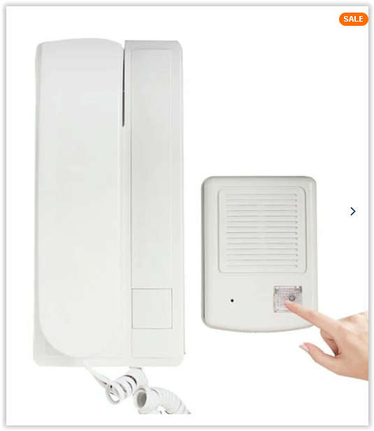 Wired Intercom Doorbell with Remote Unlock & 100m Range