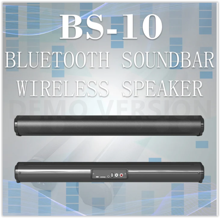 BS-10 Bluetooth 5.0 Speaker TV Soundbar with Remote Control(Black)