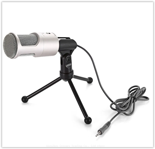 YANMAI SF-960 Computer Microphone 3.5mm Plug Professional Capacitive Stereo Mic with Tripod