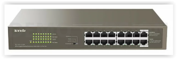 Tenda 16-Port Gigabit PoE Desktop Switch | TEG1116P-16-150W