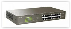 Tenda 16-Port Gigabit PoE Desktop Switch | TEG1116P-16-150W